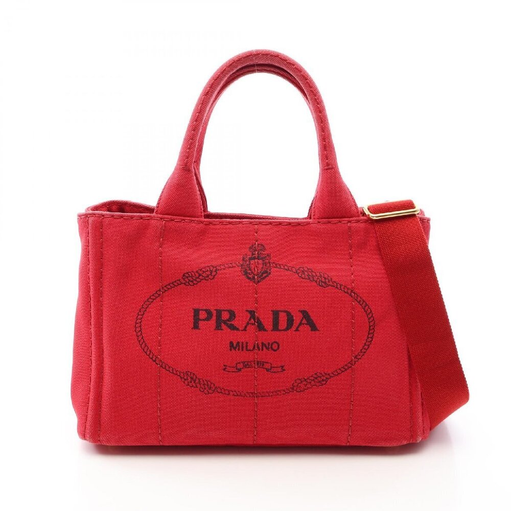 Prada CANAPA Canvas Tote Bag
